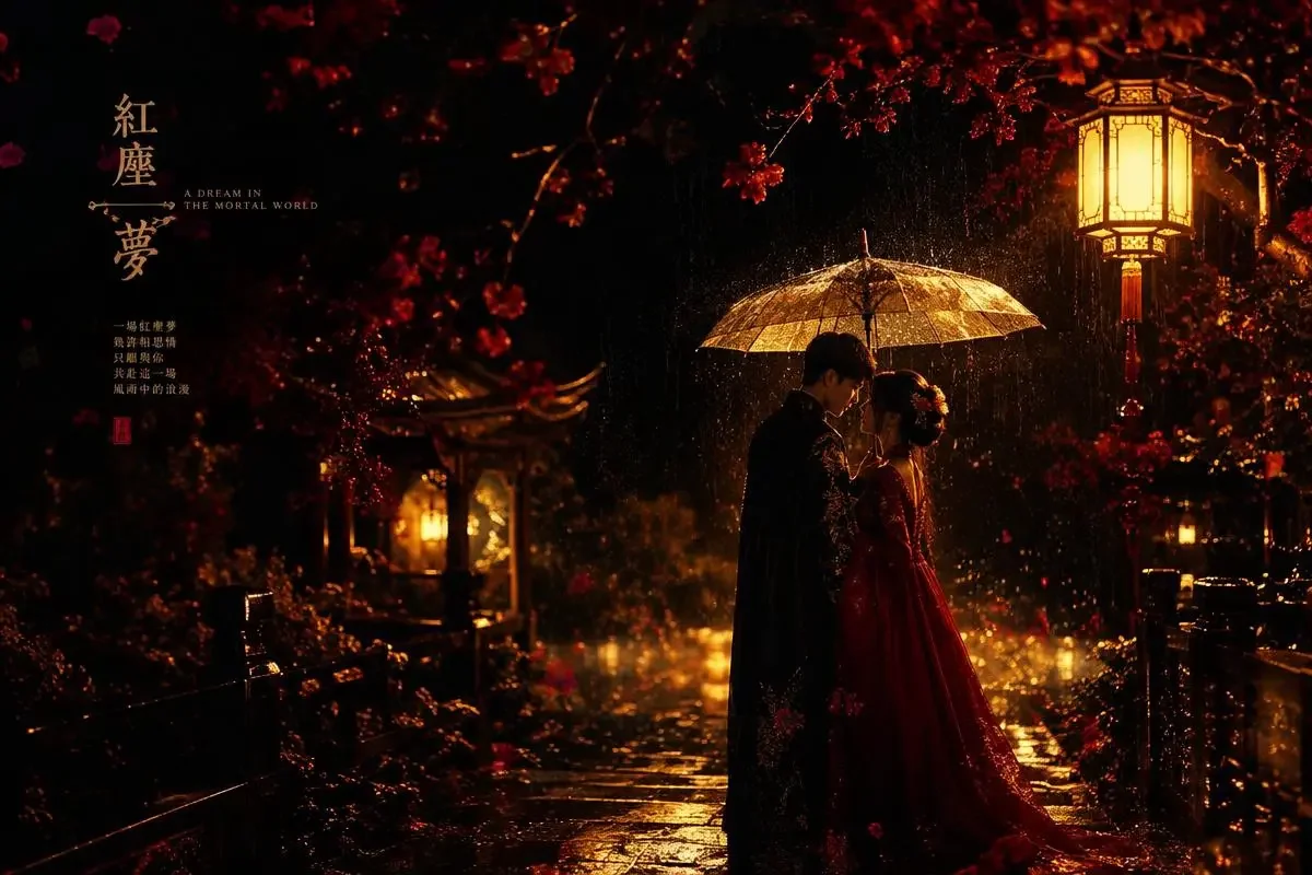 甜宠频道上新：《一钥钟情》雨夜撑伞片段出圈 - 红果果短剧热门话题资讯封面