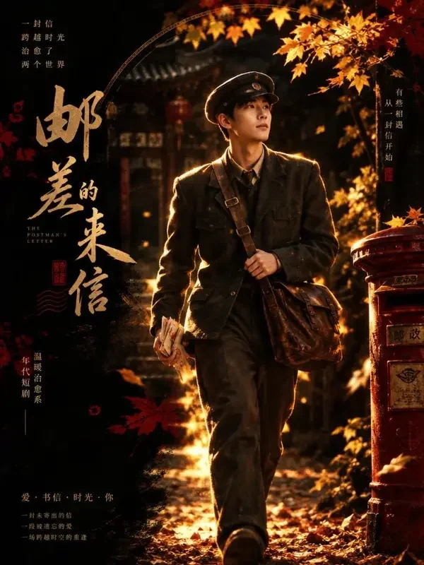 《时光邮差》短剧封面 - 暖心治愈 · 那封寄不出的信，是全剧最大的温柔